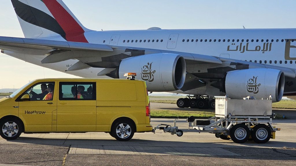 Skiddometer BV11 friction with WMS at Heathrow Airport