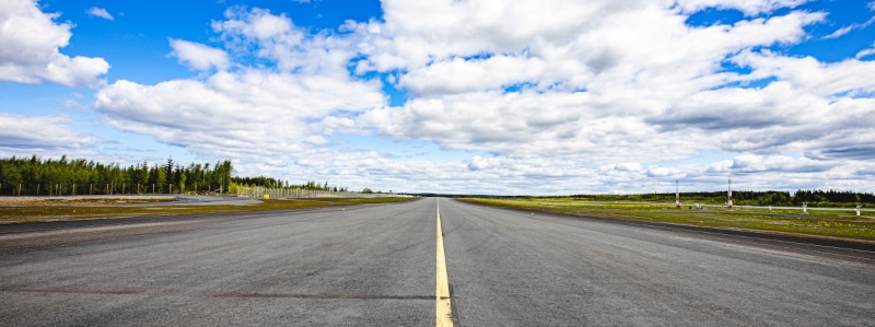 Taxiway at airport