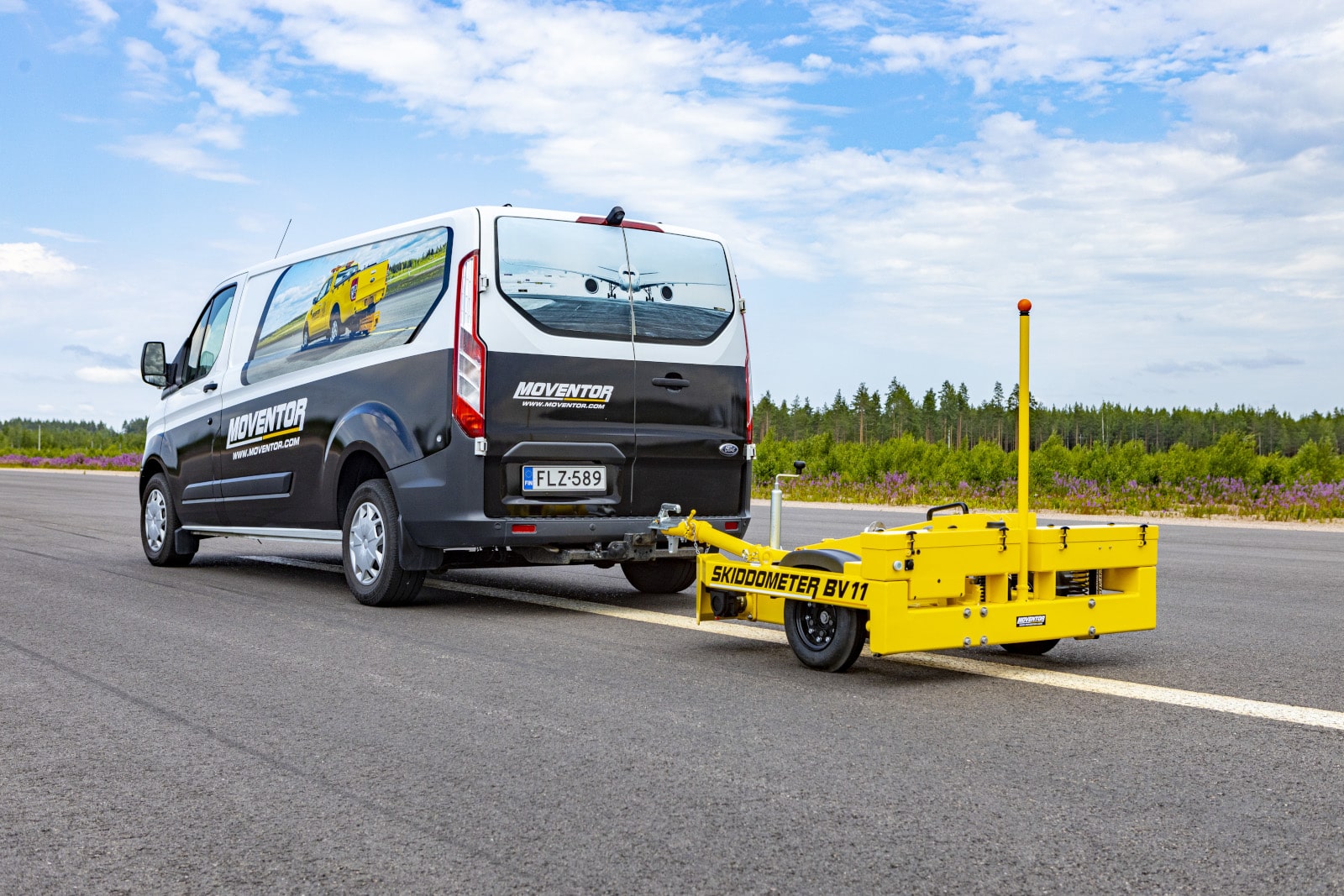 Airport Surface Friction Tester Trailer