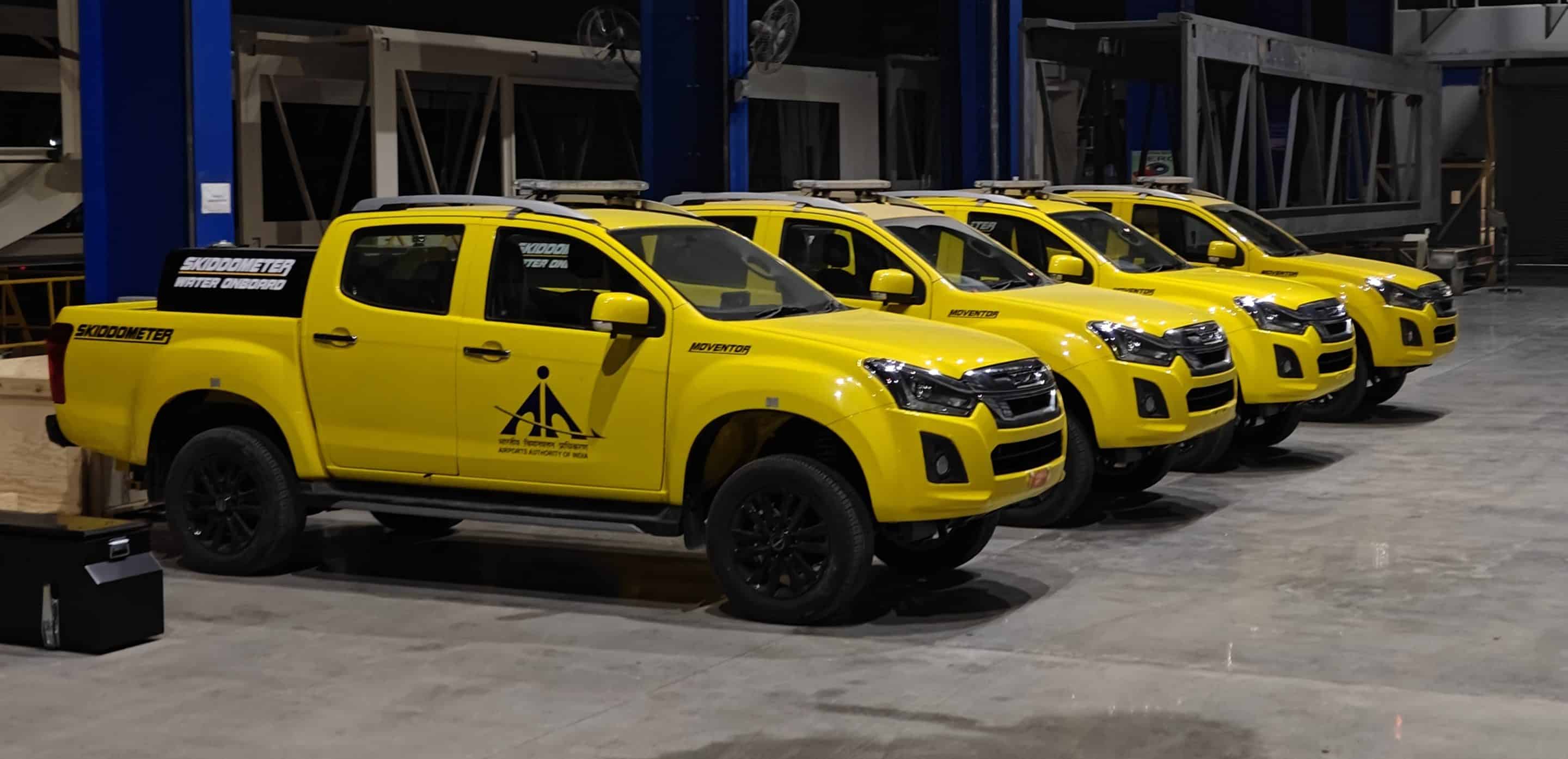 Production line of runway friction testing equipment