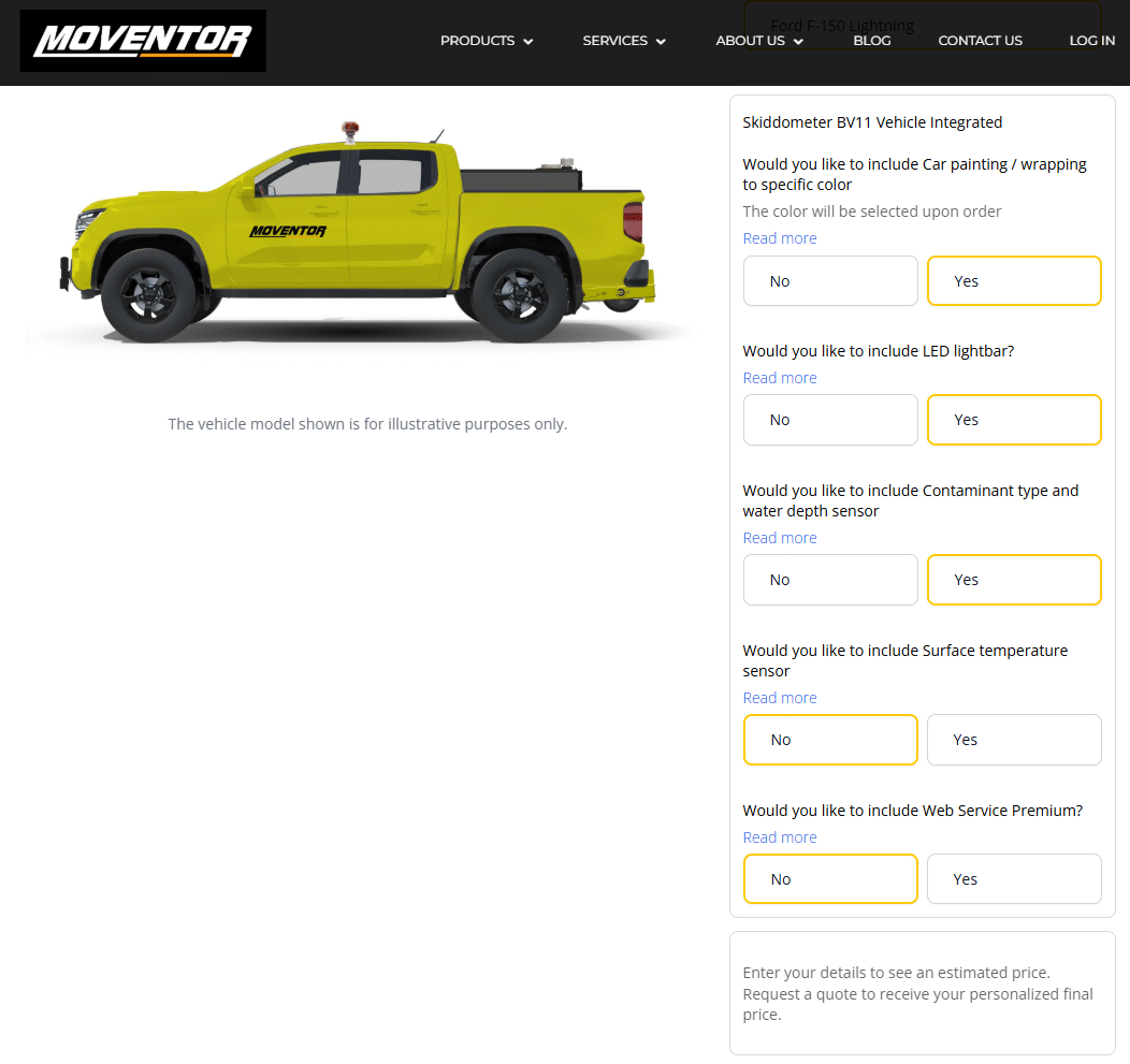 Friction tester configurator